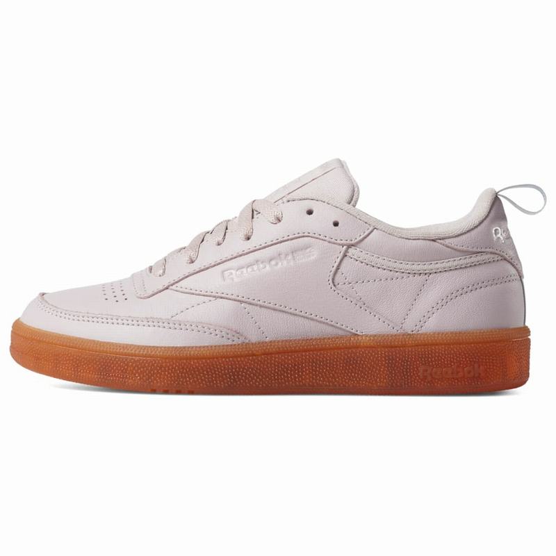 Tenisi Reebok Club C 85 Dama Violet/Maro Romania UI3535ZK